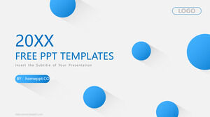 Blue dots general business PPT templates