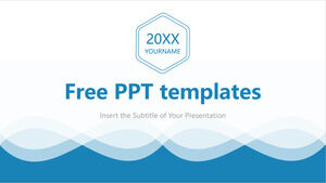 Rezumat lunar albastru Șabloane PowerPoint