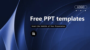 ブルークリエイティブビジネスPowerPointのテンプレート