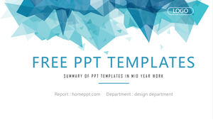 多角形のビジネス プレゼンテーションの PowerPoint テンプレート