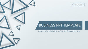 Business-Folien mit blauem Dreieck