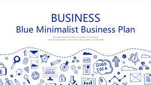 Blaue Businessplan-PowerPoint-Vorlagen