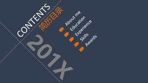 Deep Blue Kişisel Özgeçmiş PowerPoint Şablonları