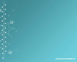 Sky Blue Stars Powerpoint Template