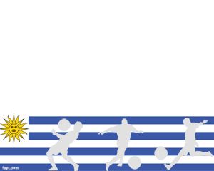 烏拉圭足球的PowerPoint模板