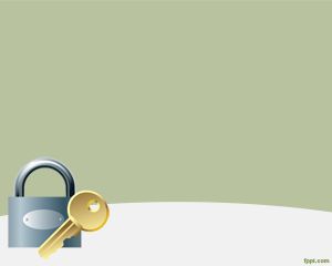 掛鎖的PowerPoint模板