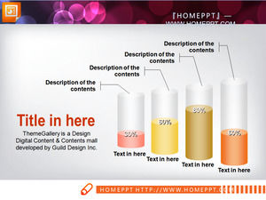 17 pembe PPT grafik Daquan