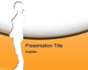 女性の解剖学PowerPointのテンプレート