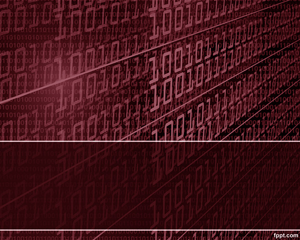 Format Tehnologie binară PowerPoint - Red