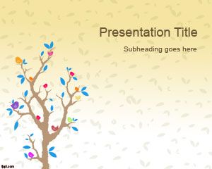 Cartoon Tree PowerPoint Template