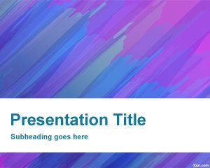 Brush Strokes Powerpoint-Vorlage