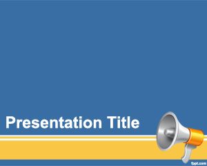 メガホンPowerPointのテンプレート