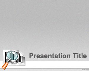 Plantilla de PowerPoint Precio del código de barras