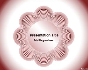 红花模板的PowerPoint