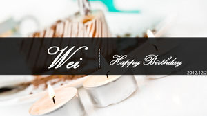 22 생일 PPT 템플릿