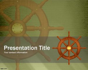 Wheel PowerPoint modello della nave
