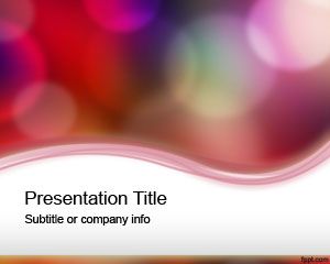 Las luces del color plantilla de PowerPoint