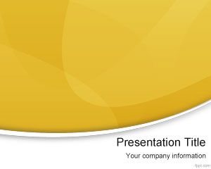 Galben Format Modern PowerPoint