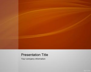 橙色捕捉鉛的PowerPoint模板