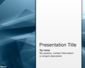 Blaue Abstraktion Powerpoint-Vorlage