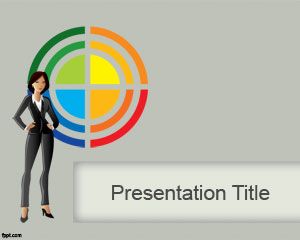 İş Lady PowerPoint Şablonu