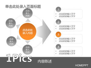 35 pages of small fresh workplace PPT chart