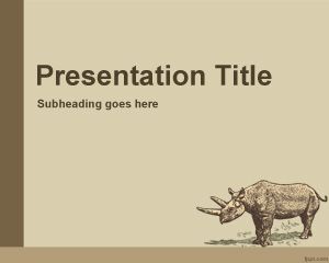 Plantilla de la historia de los animales PowerPoint