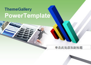 3d biz light Powerpoint Templates