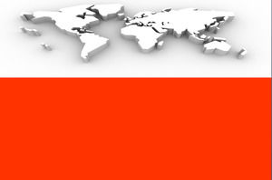 แผนที่ 3 มิติพื้นหลัง PowerPoint แม่แบบ