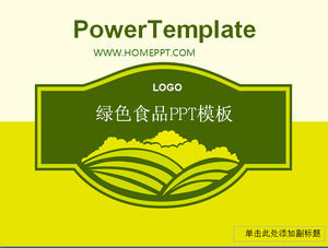 56 pieces of food company PPT template package download
