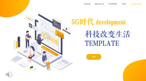 Templat PPT teknologi jaringan 5G