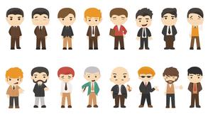 96 karakter kartun versi Q datar