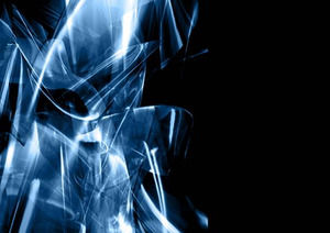 Абстрактный шаблон Белый Луч PowerPoint