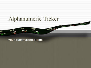 英数字ティッカー