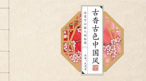Plantilla PPT de estilo chino antiguo