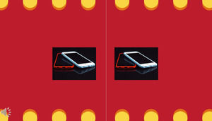 Templat PPT animasi perangkat lunak aplikasi APP