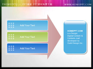 fundal Arrow PPT materiale caseta de text