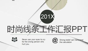 Modèle PPT Art Fashion sur fond gris