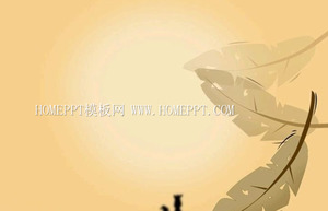 Arta pene de fundal tristețe PPT șablon de descărcare