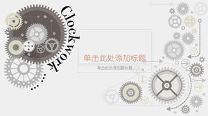 Art gear combination PPT background picture