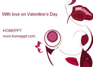 الفن روز PPT قالب تحميل