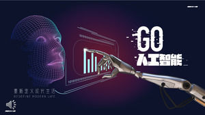 تقنية الذكاء الاصطناعي قالب PPT