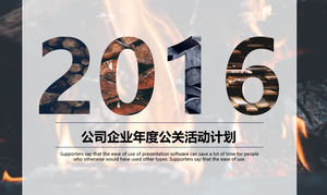 Modello PPT di presentazione di uno stile urbano europeo e americano atmosferico