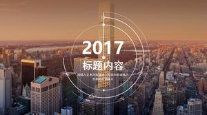 Атмосферный журнал о моде ветра бизнес PPT шаблон