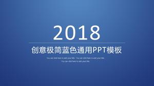 Atmosferic minimalist albastru inchis universal PPT șablon