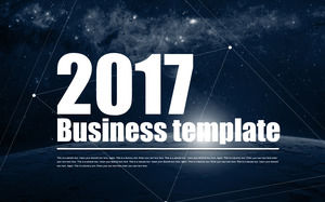 대기 별 모양 선 스타일 PPT 요약 보고서 템플릿