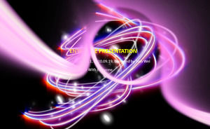 オーロラカラフルなPPTオープニング