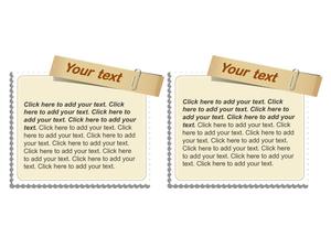 Bahan kotak teks PPT gaya kartu