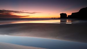 praia belas paisagens naturais imagem de fundo PPT