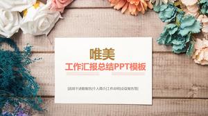 Красивый шаблон отчета о работе с натуральными цветами PPT